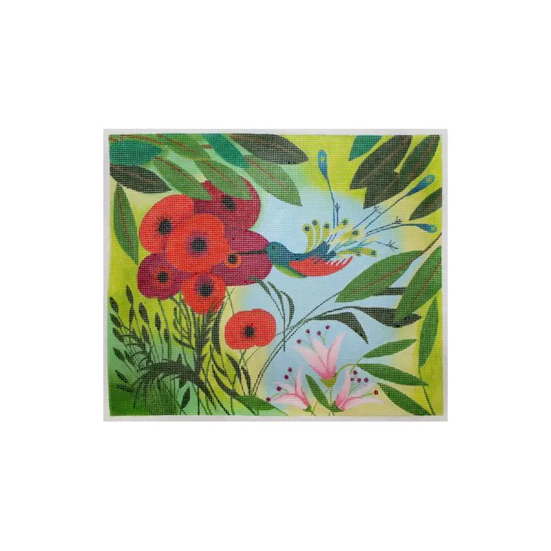 Zecca Hummingbird Needlepoint Canvas