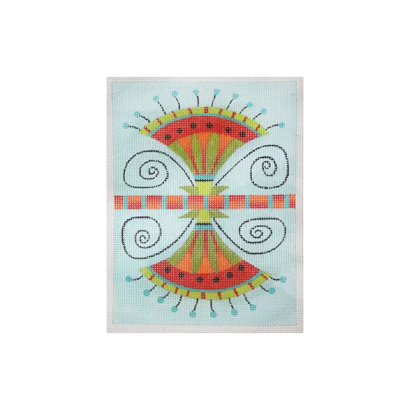 Zecca Lotus Needle Case Needlepoint Canvas