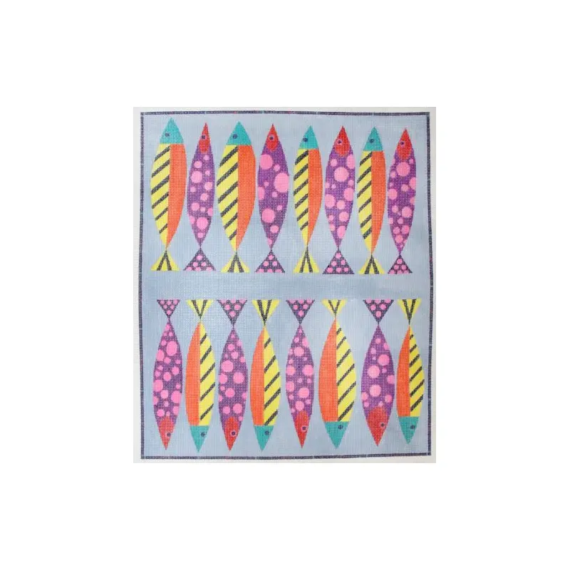 Zecca Sardines Clutch Needlepoint Canvas