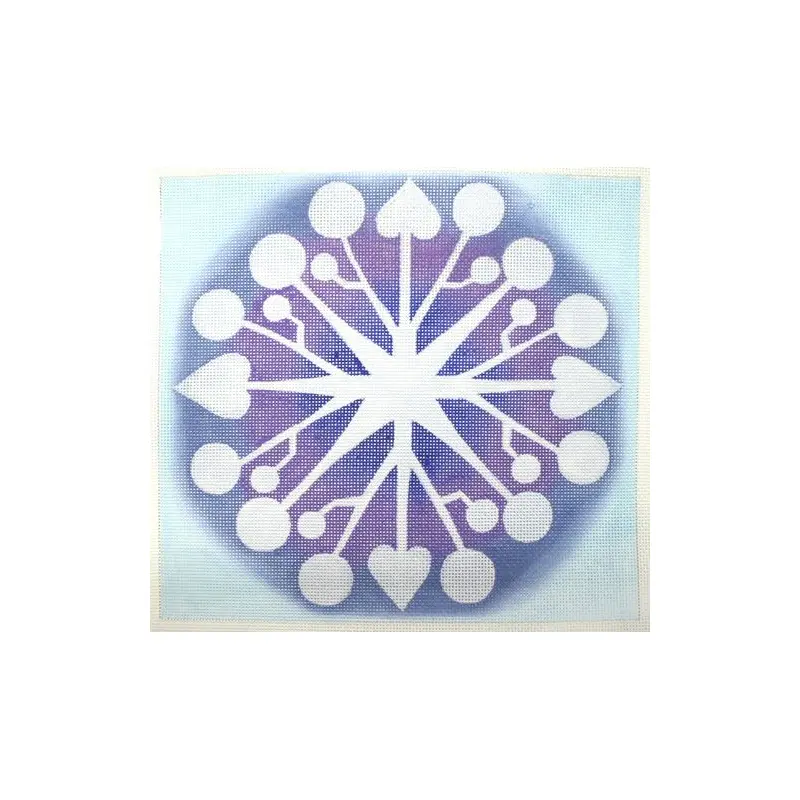 Zecca Snowflake 18M Needlepoint Canvas