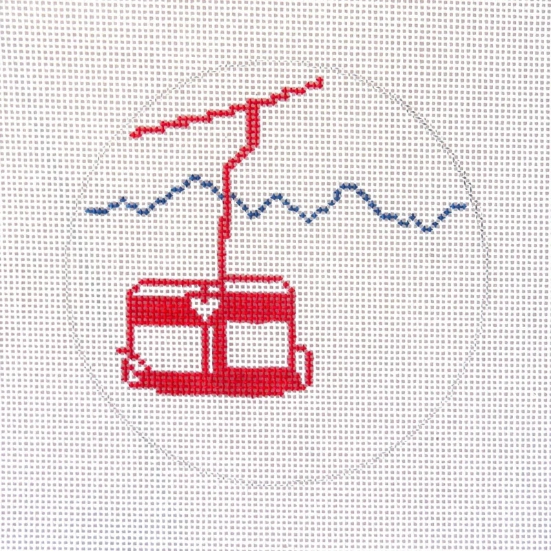 Alice & Blue Double Chair Needlepoint Canvas