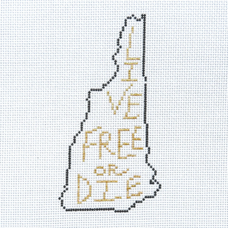 Alice & Blue Live Free or Die Needlepoint Canvas